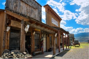 walking down Deadman Junction main street