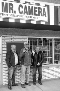 Dave, Pat and Sam at Enman's Camera shop