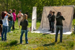 A. An outdoor studio