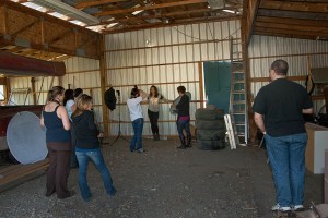J. Portraits in the barn