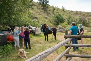 Monique on the horse