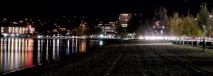 Walking the beach at night